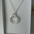 Sterling Silver Triple Circle Necklace