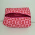 Quilted Cosmetic Makeup Bag With Hearts Theme