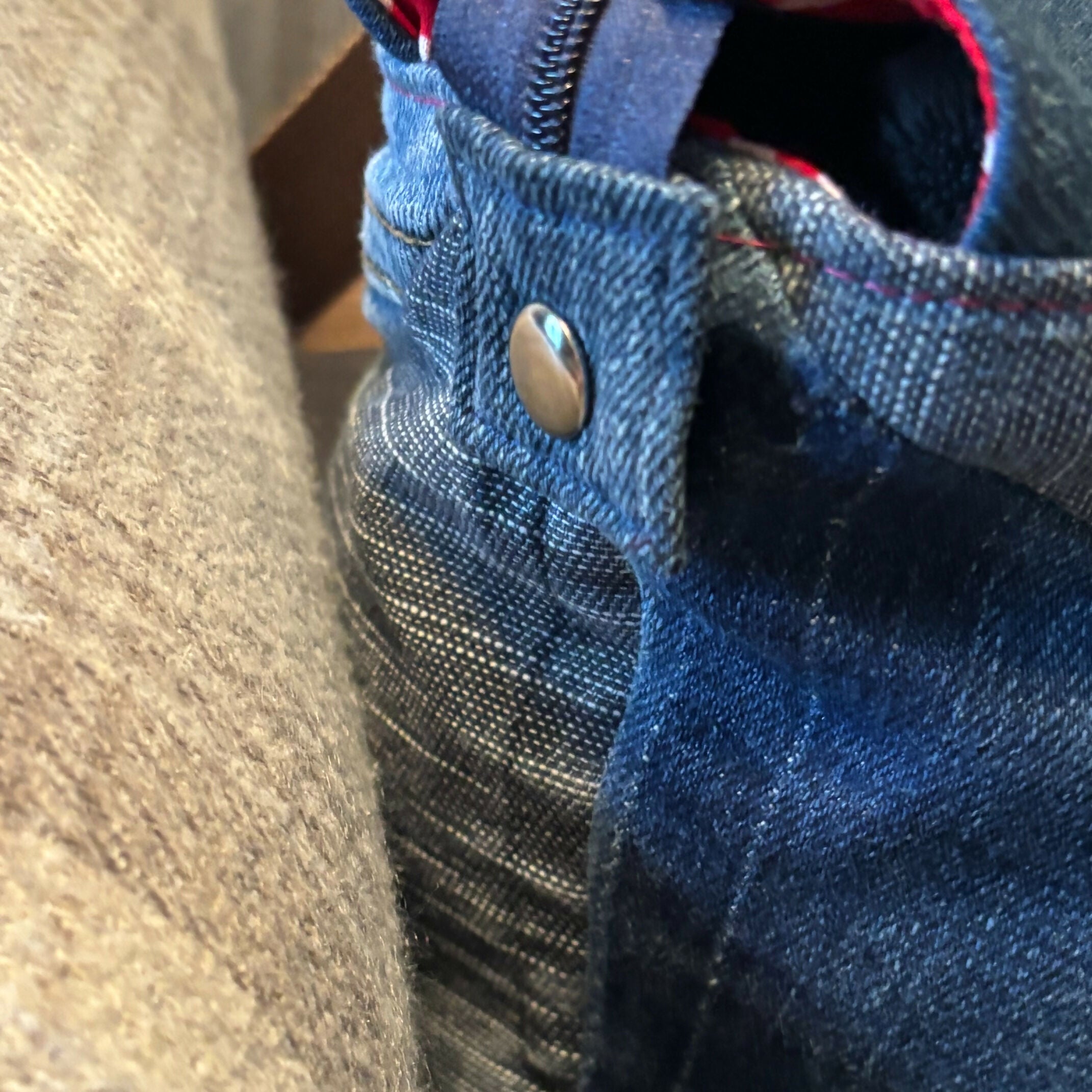 Unique Handcrafted Denim Tote Bag Handbag Made From Upcycled Jeans