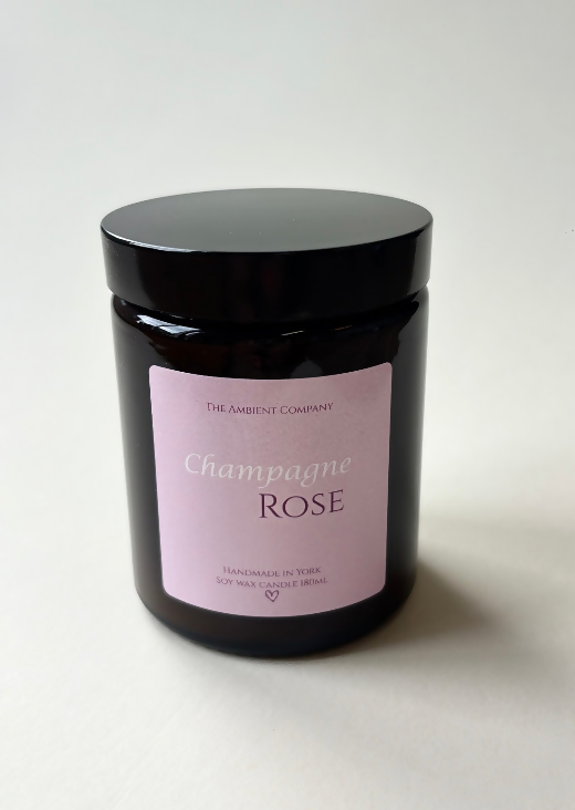 Champagne Rose Soy Wax Candle 145g