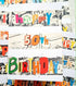50th Birthday Comic Book Upcycled Card