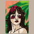 Tropical Portrait Illustration Print A4