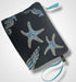 Navy Sea Shells Linen Women’s Makeup Bag
