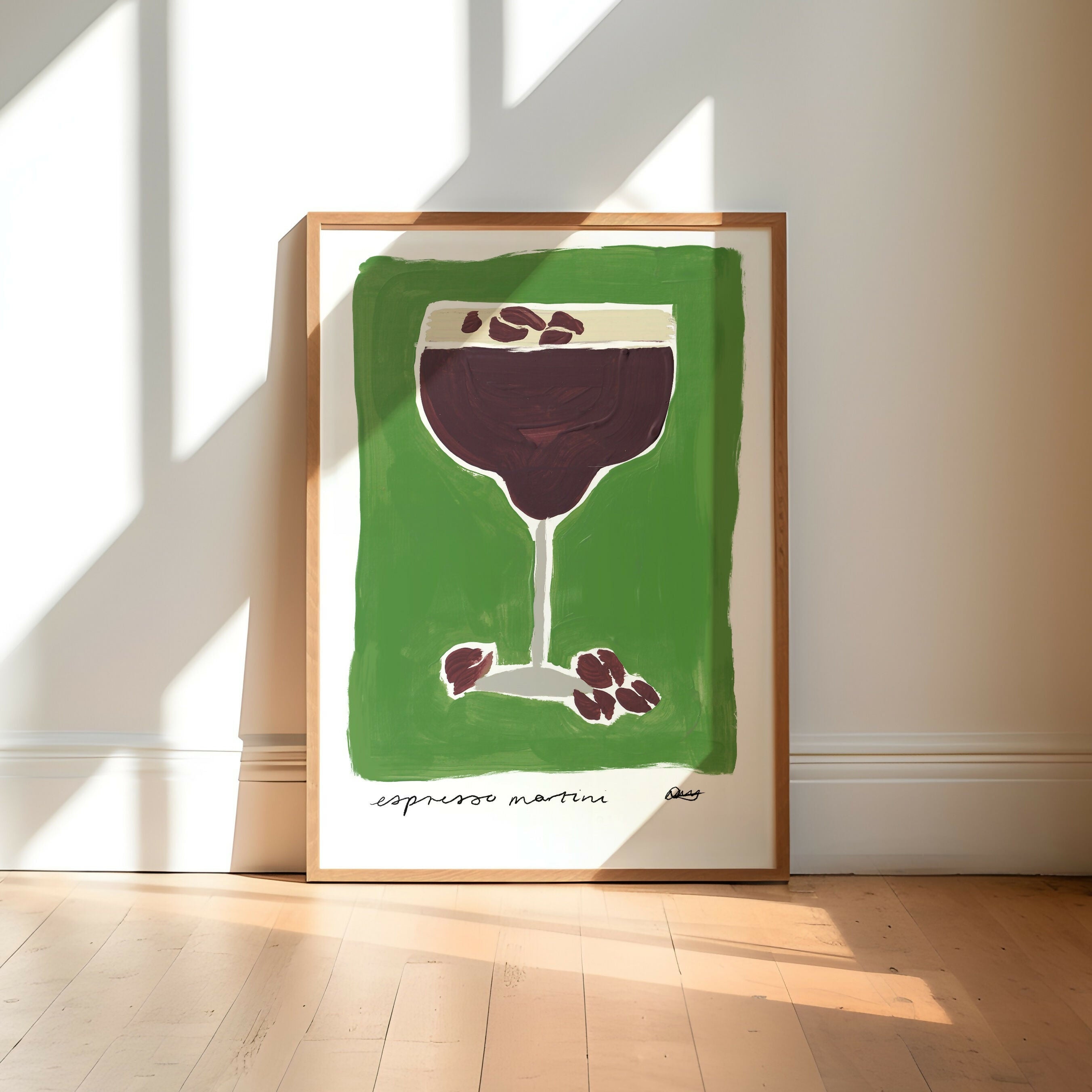 Espresso Martini Cocktail Art Print