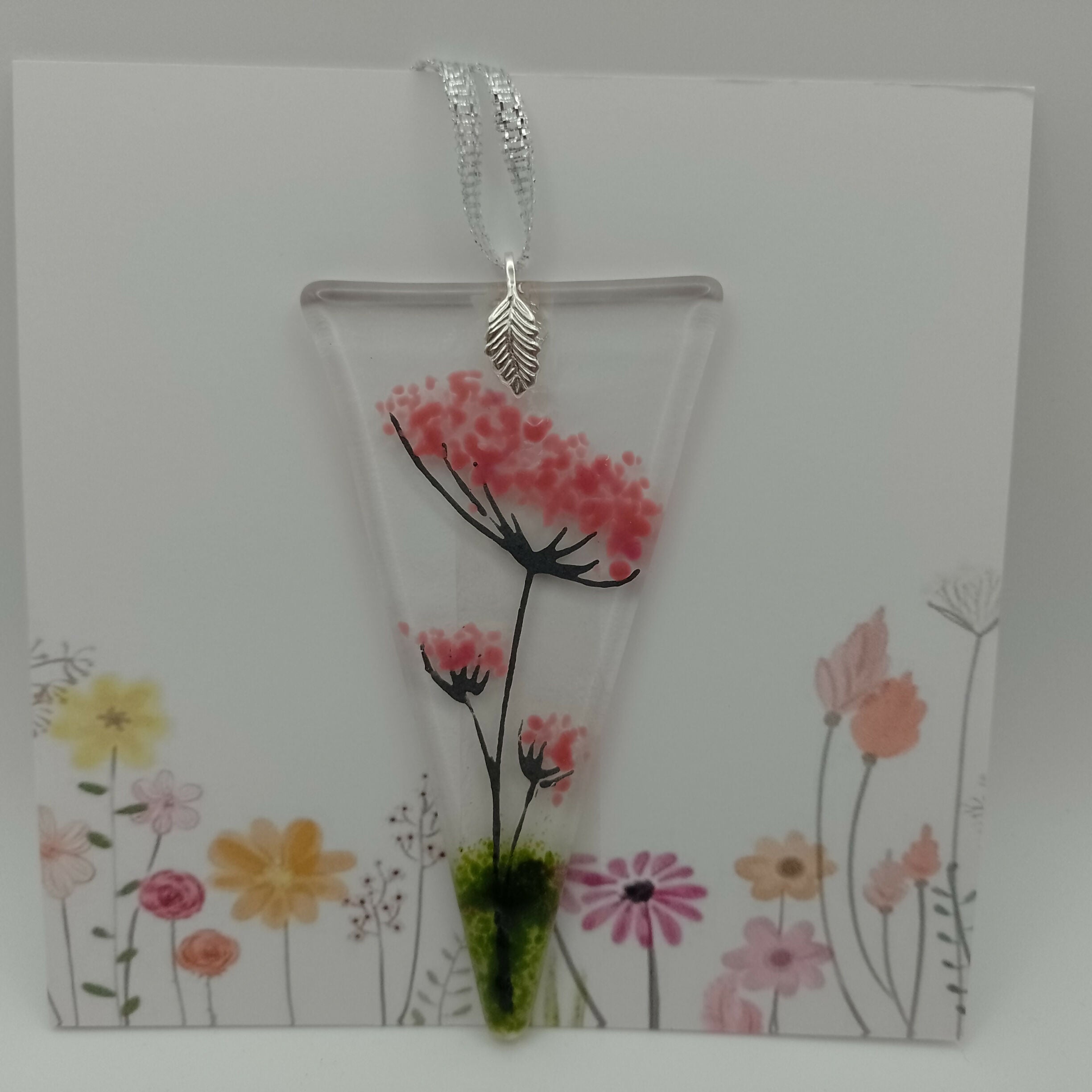 Fused Glass Flower Card