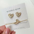 Heart Earring and Bracelet Set