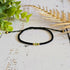 Peridot Birthstone Bracelet; Single Crystal Macrame Adjustible August Gift Bracelet