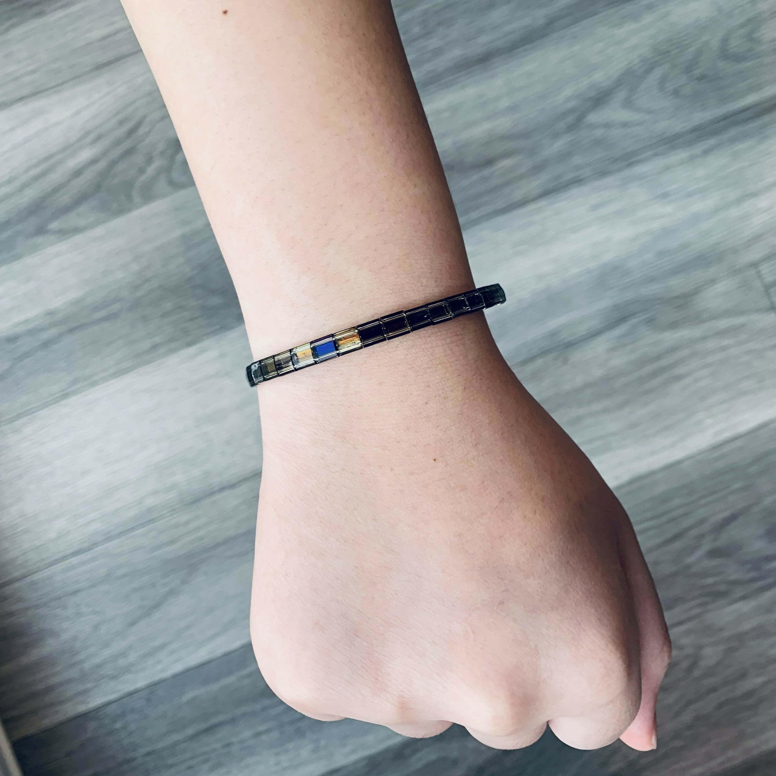 Japanese Tila Glass Bead Bracelet