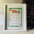 Festive Bingo Framed Print