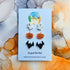 Handmade Ghost Pumpkins Bats Halloween 3 Pack Resin Stud Earrings