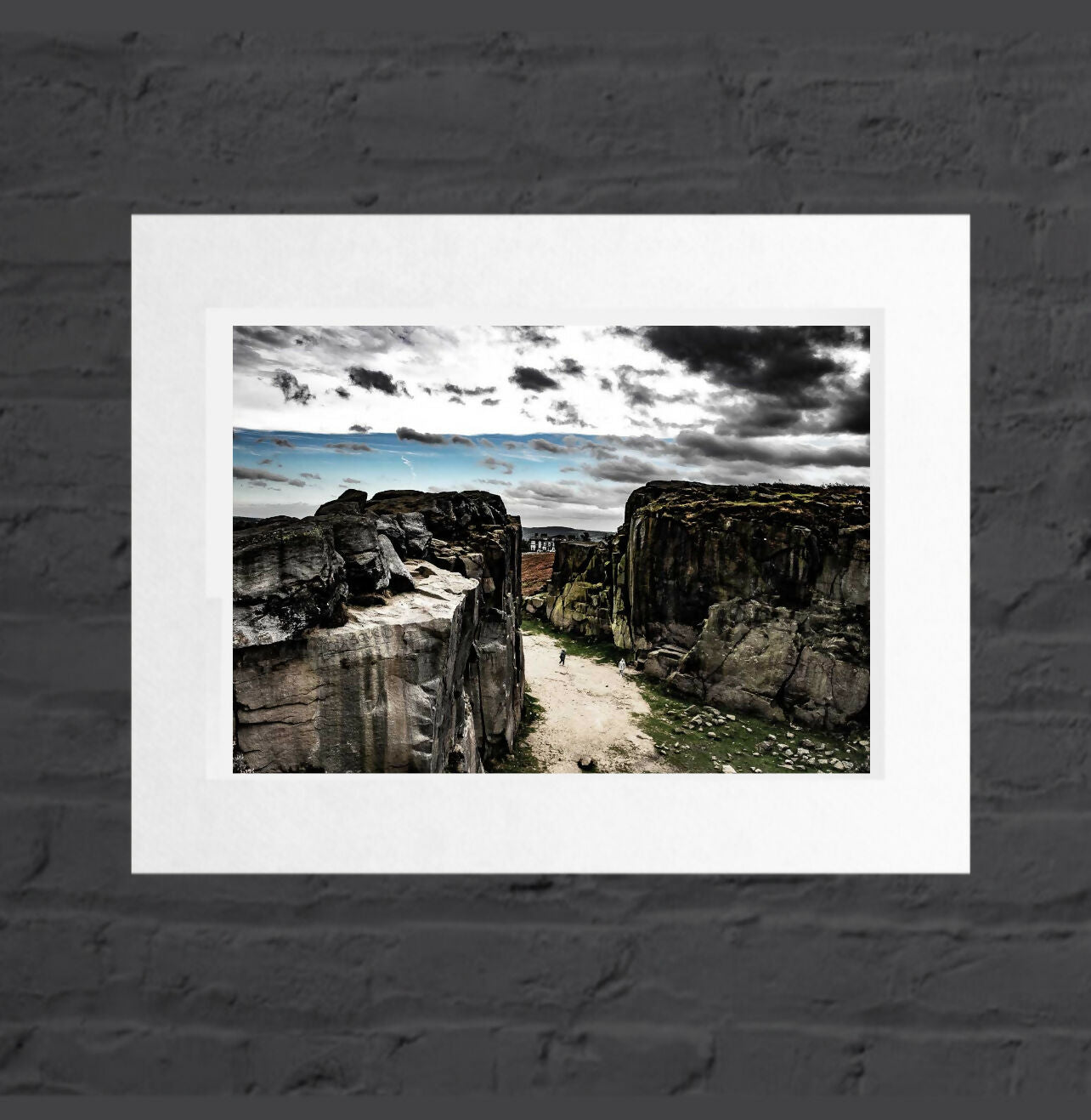 Cow & Calf Rocks, Ilkley- Mounted Photographic Print