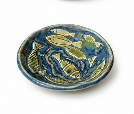 Hand Carved Fish Trinket Dish