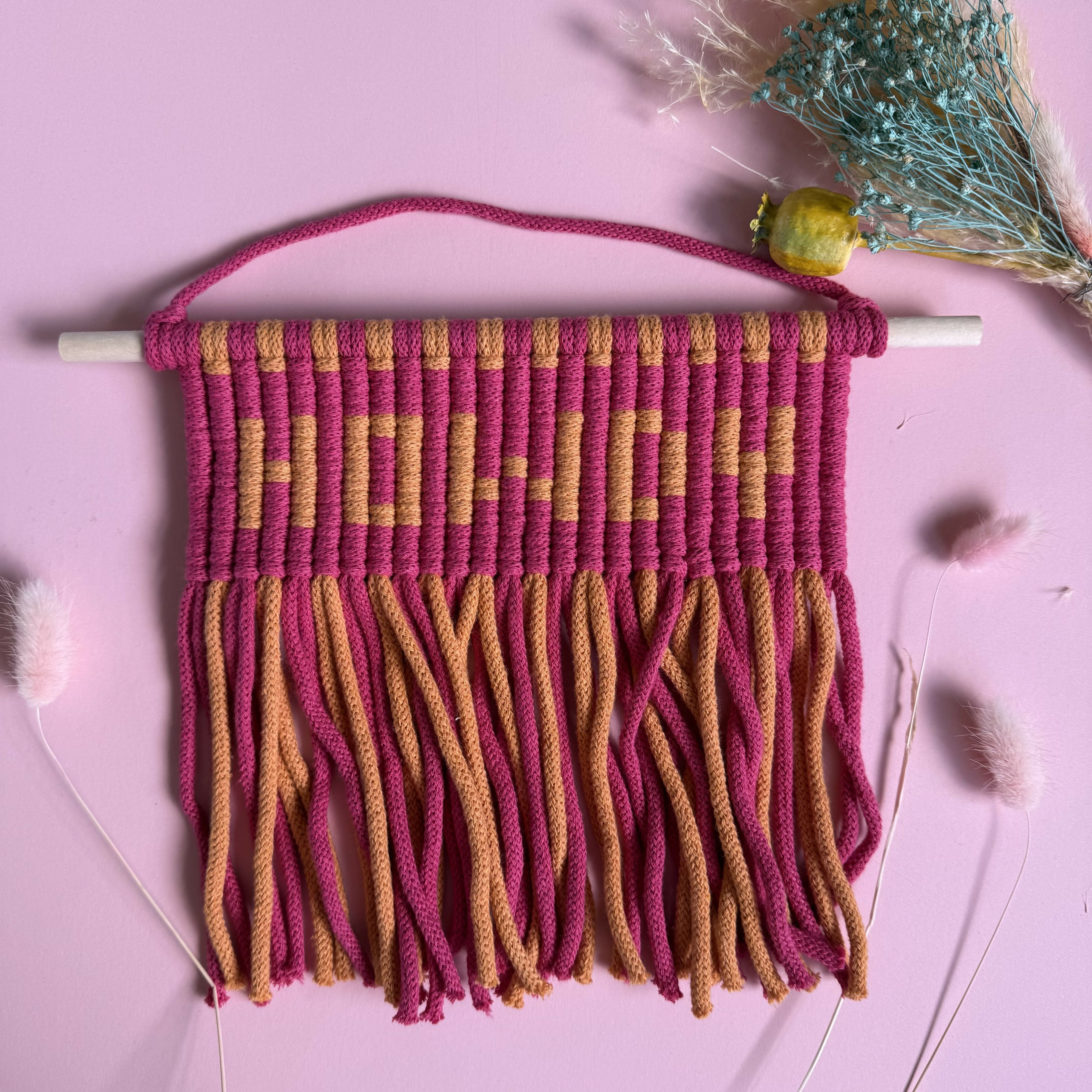 Macrame Howdy Wall Hanging