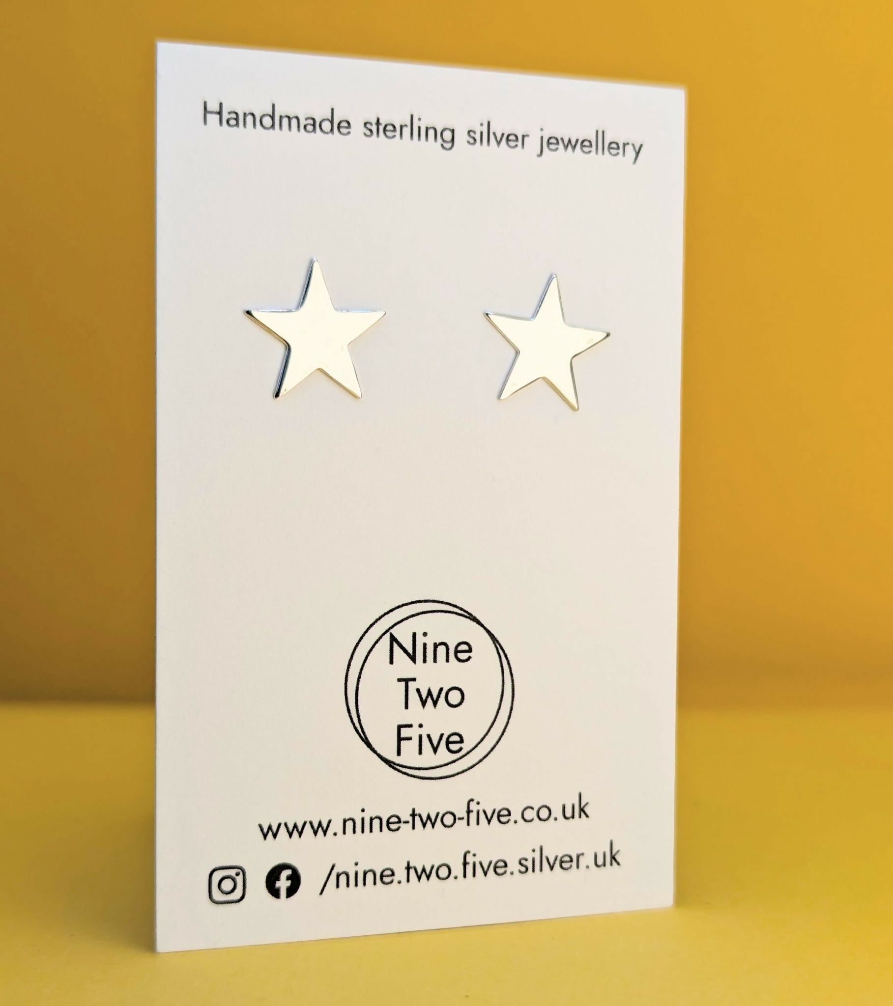 'Fallen Star’ Sterling Silver Star Medium Sized Stud Earring