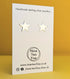 'Fallen Star’ Sterling Silver Star Medium Sized Stud Earring