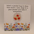 Fused Glass Pocket Hug Card