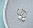 14-Karat Gold Filled & Freshwater Pearl Drop Hoop Earrings