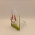 Fused Glass Pink Flower Tealight