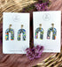 Funky Pattern Collection - Arch Polymer Clay Earrings