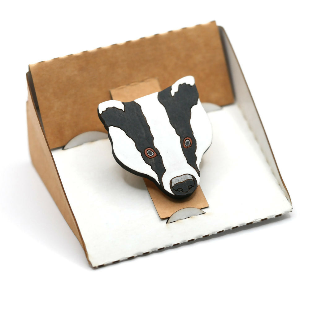 Badger Brooch
