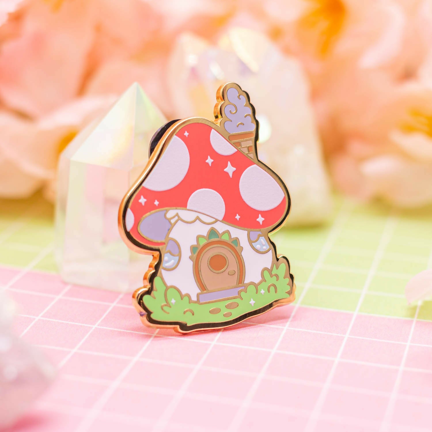 Enamel Pin - Mushroom House