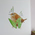 Wren and Snowdrops Giclee Print