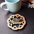 World's Best Mum Laser Cut Wooden Coaster