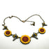 Sunflowers and Bees Necklace
