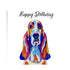 BASSETT HOUND DOG GREETINGS CARD