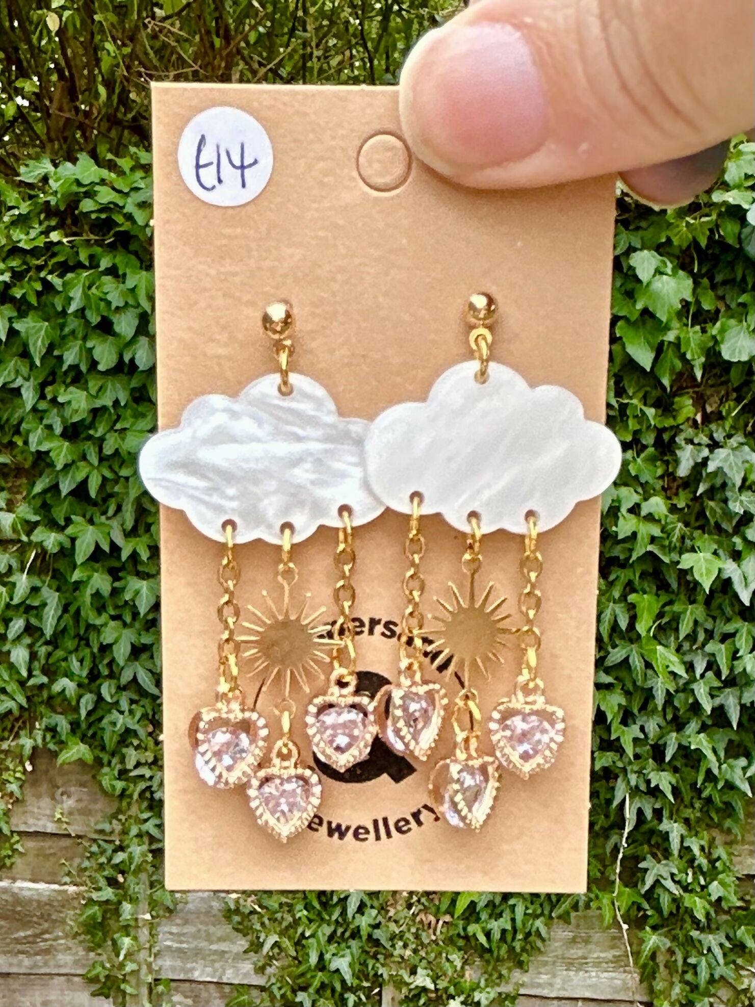 Dreamy Cloud charm earrings