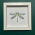 Stunning Faux Paper Dragonfly In A White Box Frame