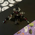 Bat Baby Red and Black Halloween Handmade Trinket Keychain