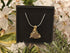 Jasper Wire Wrapped Crystal Necklace on Sterling Silver Chain