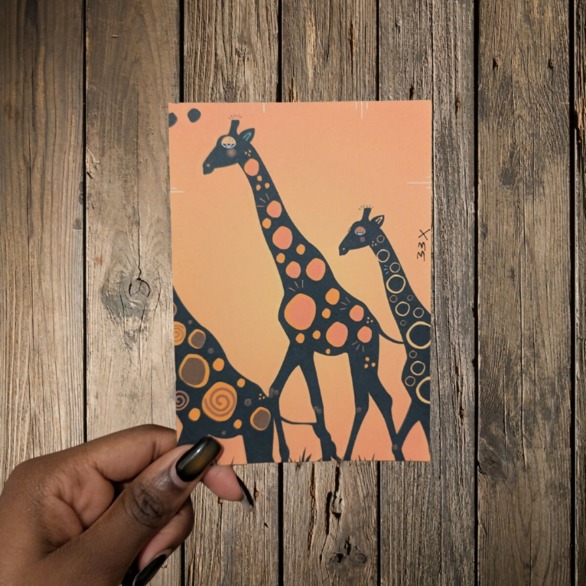A6 Print- Giraffes