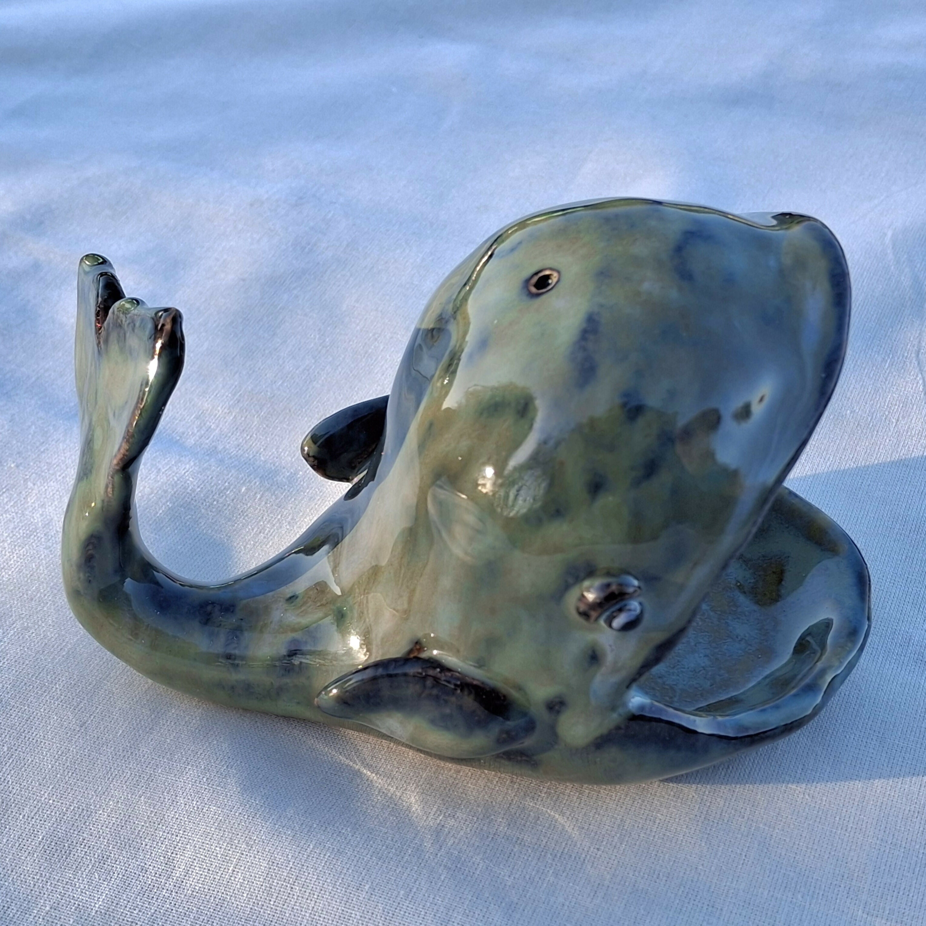 Ceramic Trinket Dish Whale