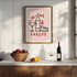 WINE & CHEESE WALL ART PRINT