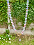 Rondel bead Charm necklace