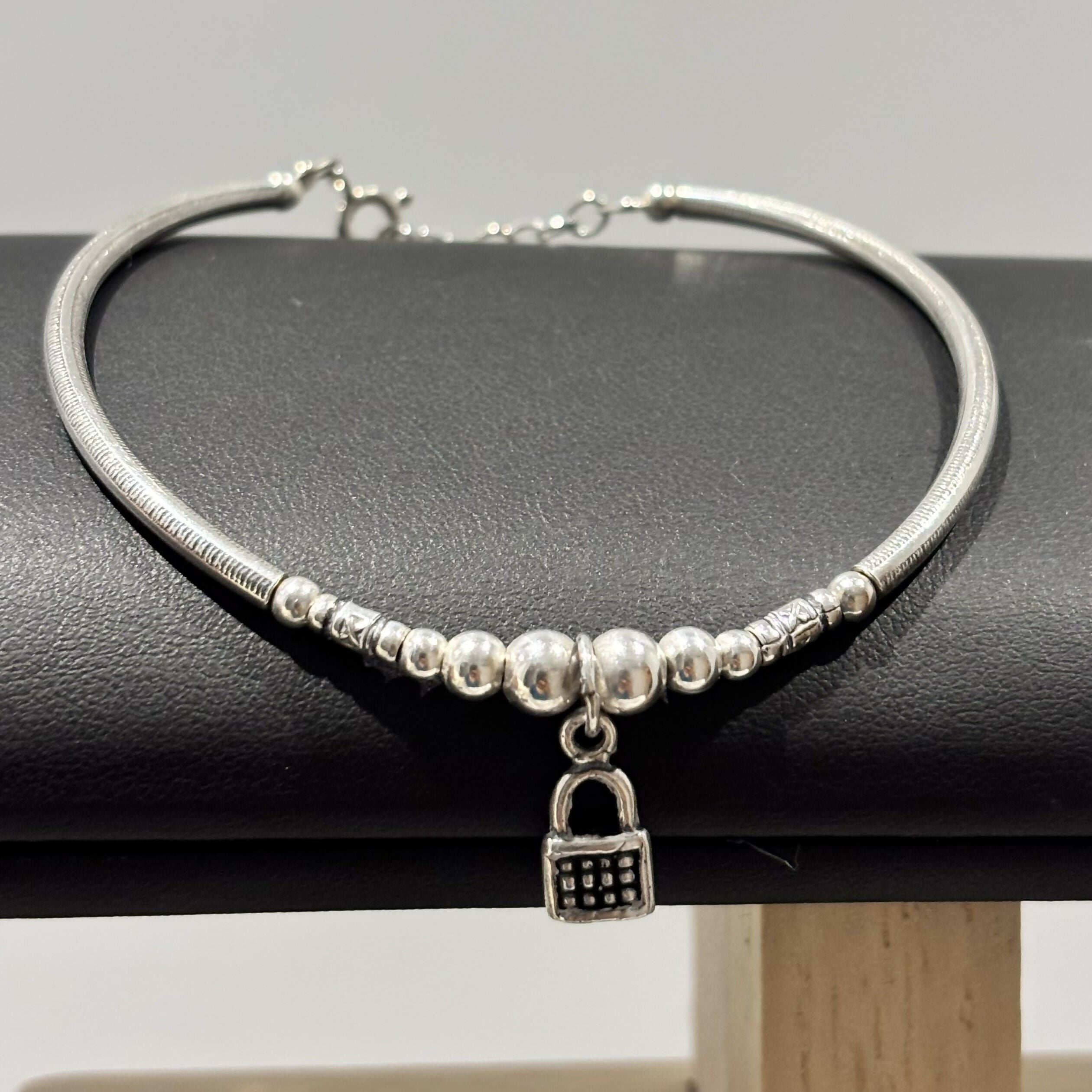 Sterling Silver Locker Bracelet