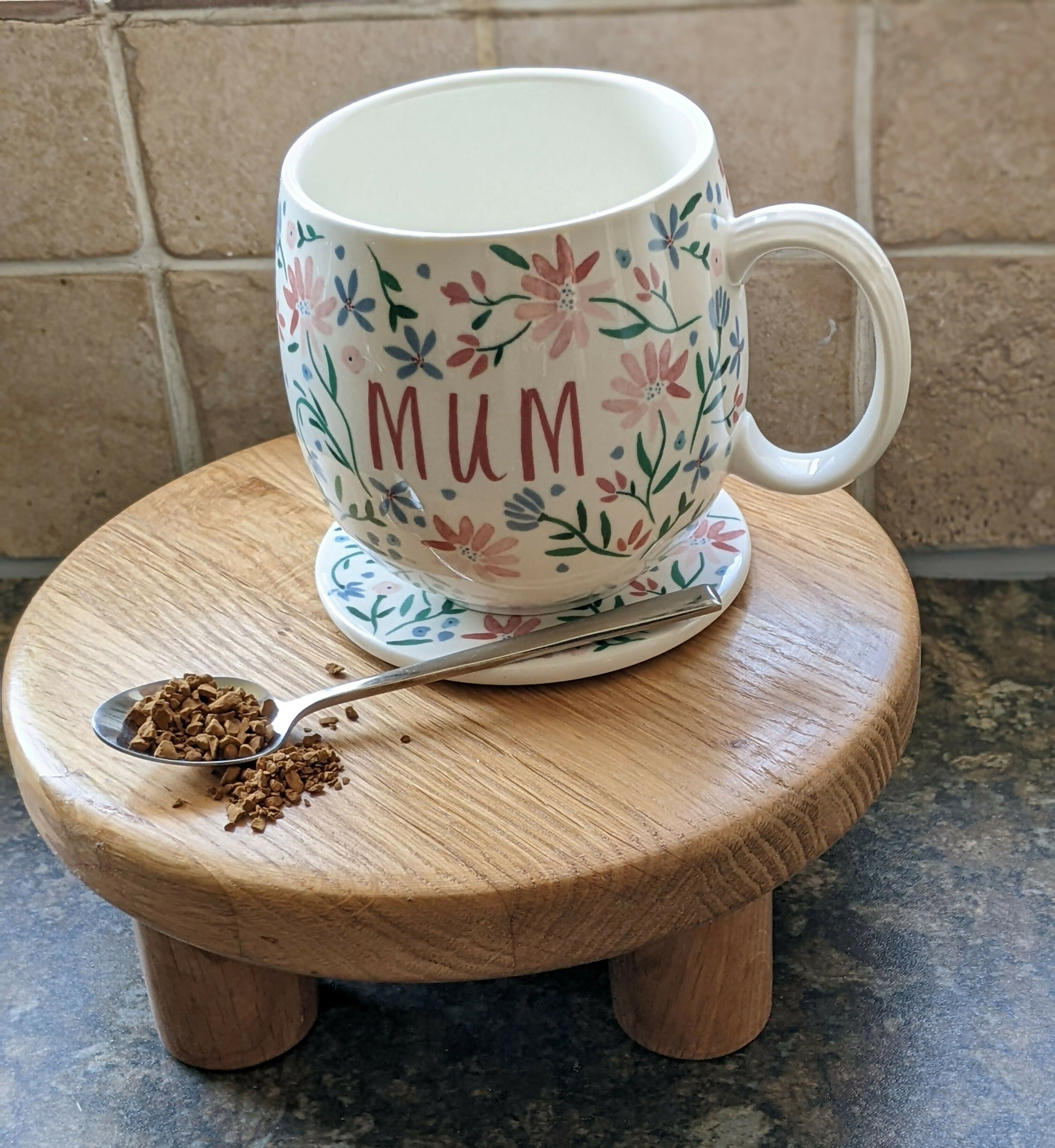 Medium Handmade Raised Wooden Display Stand