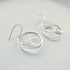 Sterling Silver Swirl Dangly Earrings