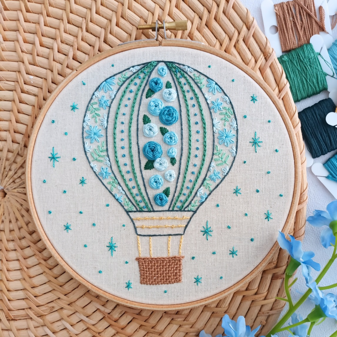Preprinted embroidery pattern for beginners - Sky is the limit