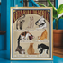 Cats Rule The World Print | Funny Vintage Cat Wall Art