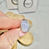 BLUE LACE AGATE RING SIZE L