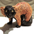 Ceramic standing Red ruffed lemur sculpture