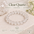 Childrens Clear Quartz Crystal Bracelet- 6mm