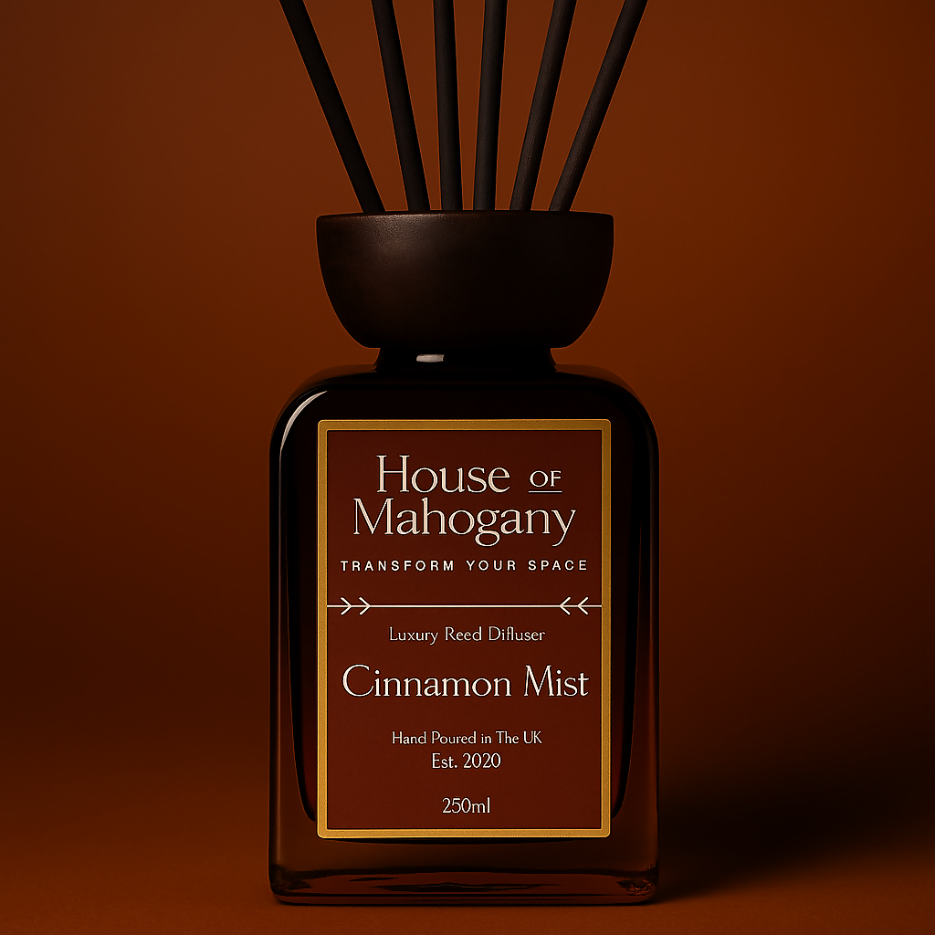 Cinnamon Mist Reed Diffuser & Black Fibre Sticks