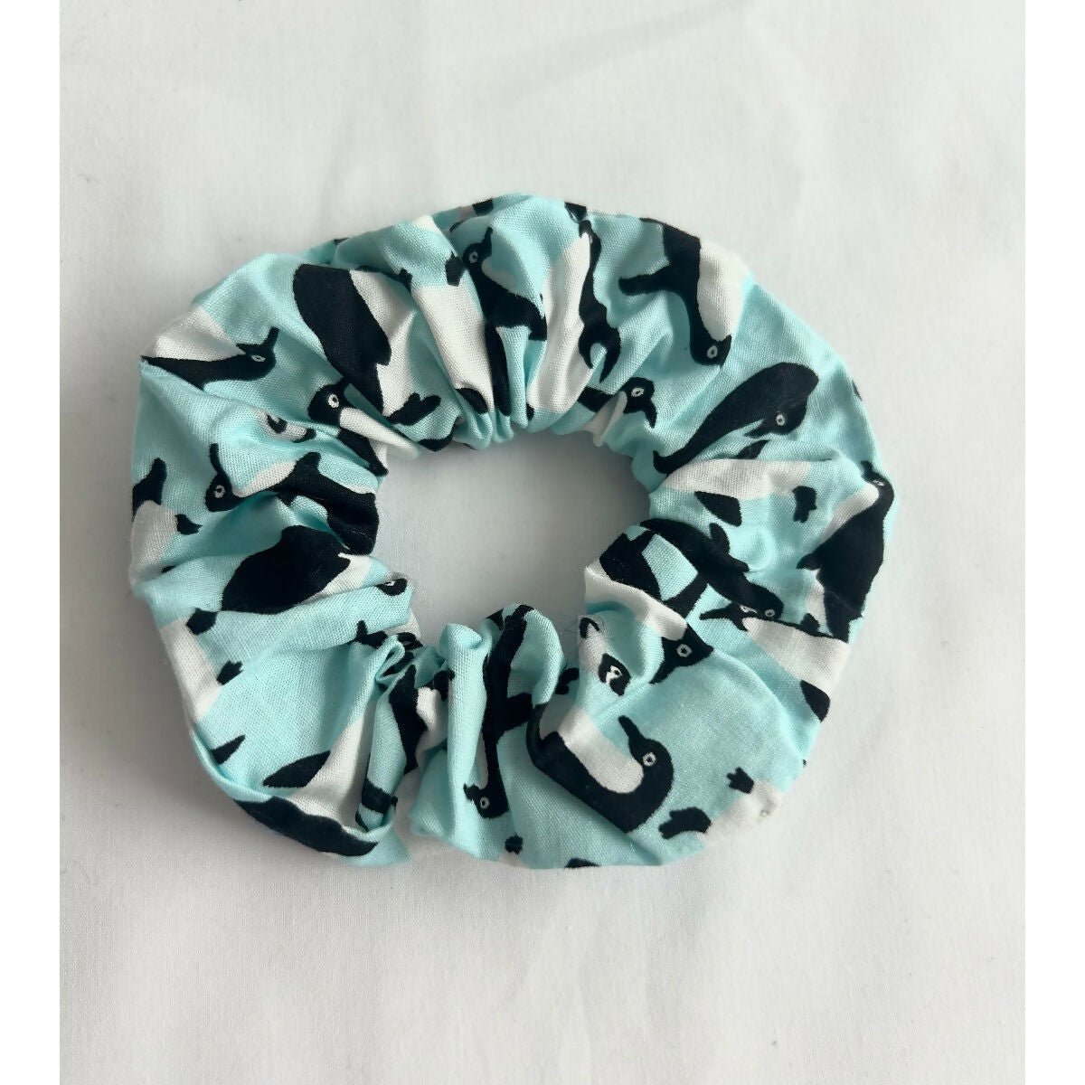Blue Penguin Penguin Christmas Hair Scrunchie