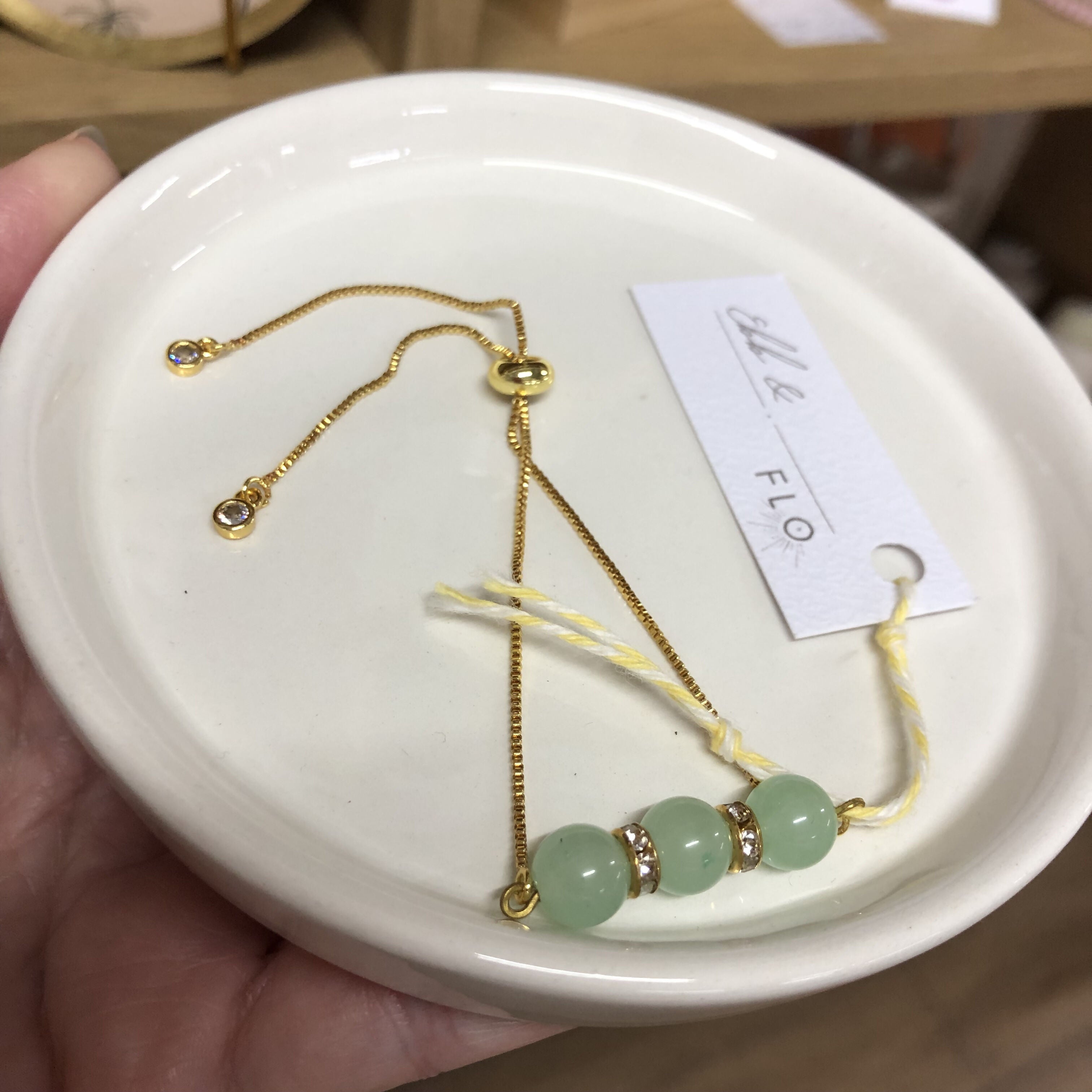 Hand Crafted Gem Stone Adjustable Bracelet