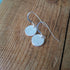 Handmade Round Silver Earrings Bubble Texture