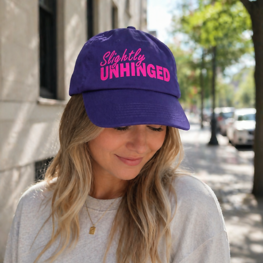 Slightly Unhinged Baseball Cap